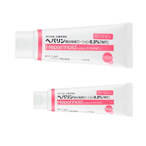 今回の自主回収の対象の製品、ヘパリン類似物質ローション0.3%「NIT」の100gと50g
