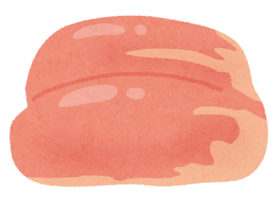 鶏もも肉のイラスト