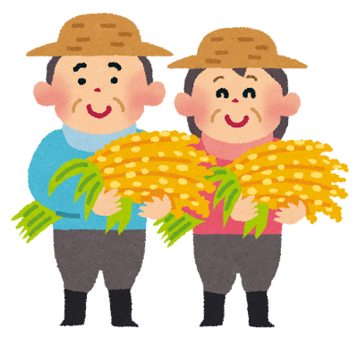 米農家の人のイラスト