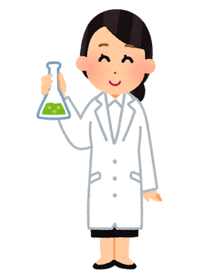 科学者の女性のイラスト