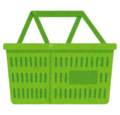 買い物かごのイラスト